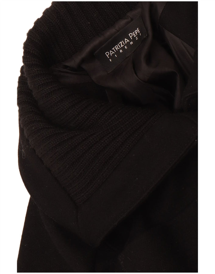Patrizia Pepe Damen Mantel UK 8 Small Schwarz