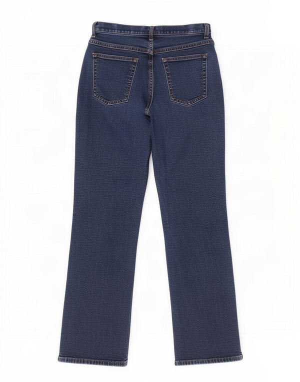 Marks & Spencer Damen Bootcut-Jeans UK 12 Medium W28 L28 Marineblaue Baumwolle