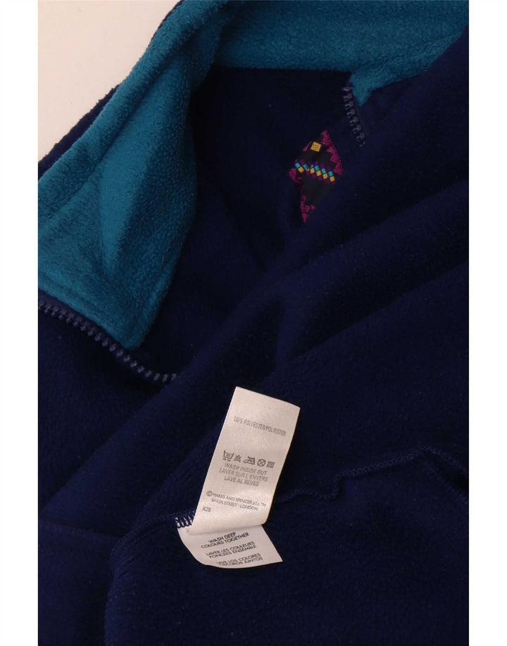 Marks & Spencer Damen St. Michael Fleecejacke UK 12 Medium Marineblau