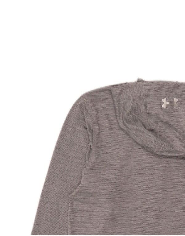 Under Armour Herren Kompressions-Kapuzenpullover-Trainingsanzug-Oberteil 2XL Grau Sport
