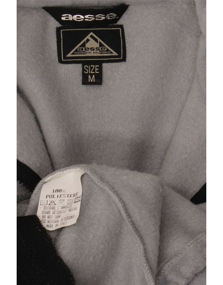 Aesse Herren-Fleecejacke mit Grafik, UK 38, mittelgrau, Polyester