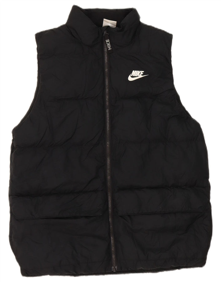 NIKE Steppweste für Jungen, 13–14 Jahre, XL, schwarzes Polyester