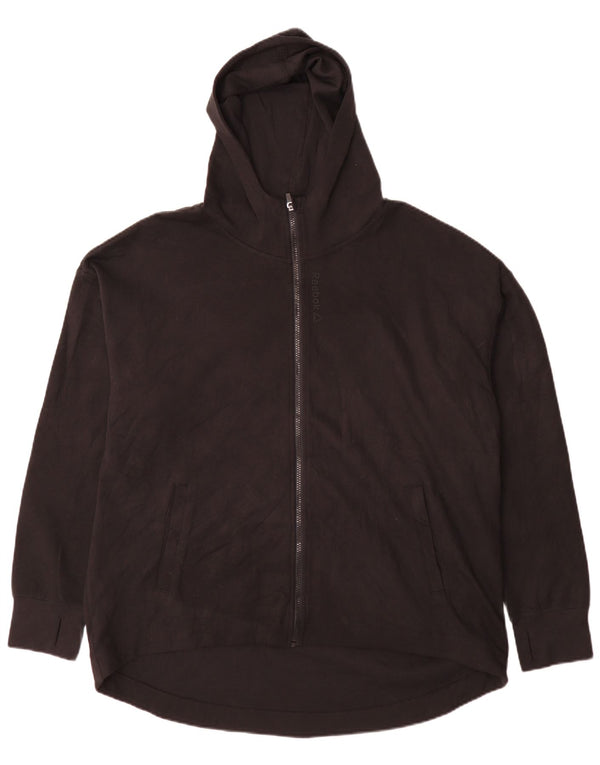 Reebok Herren Zip Hoodie Pullover 3XL Schwarz Baumwolle