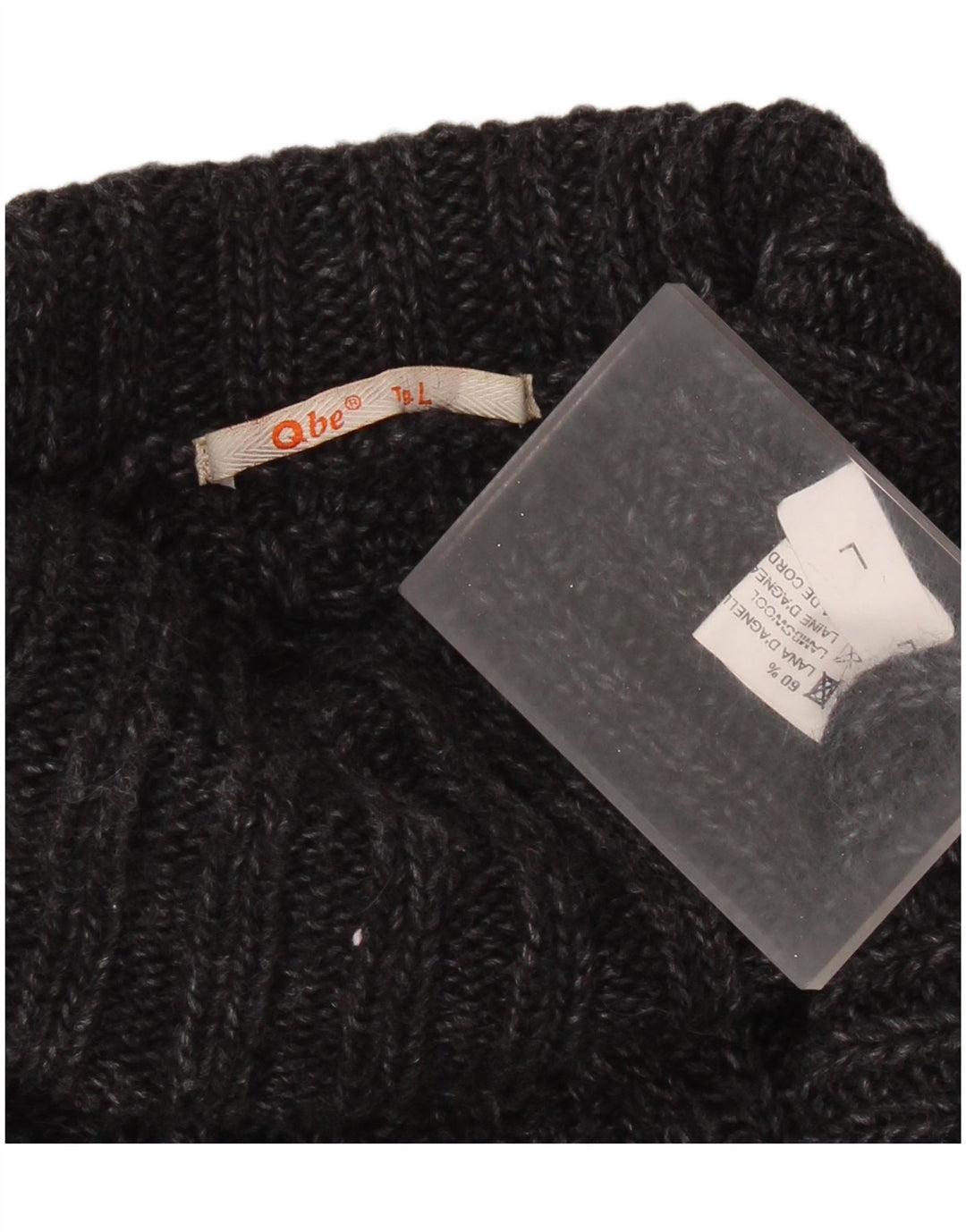 Vintage Herren Rollkragenpullover Pullover Große graue Lammwolle