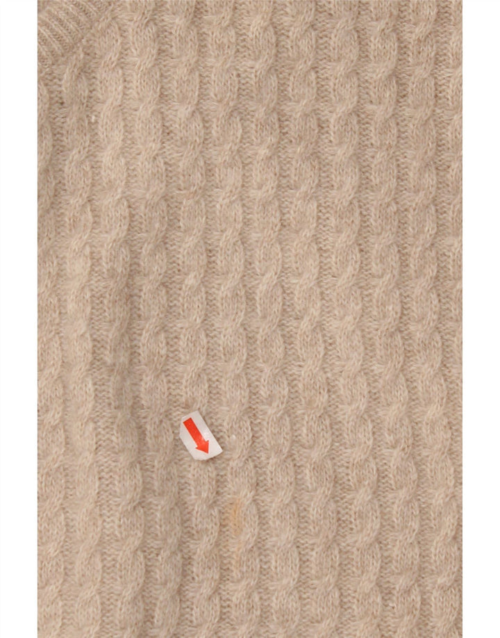 ST. ANDREWS Damen Strickjacke UK 18 XL Beige Angora