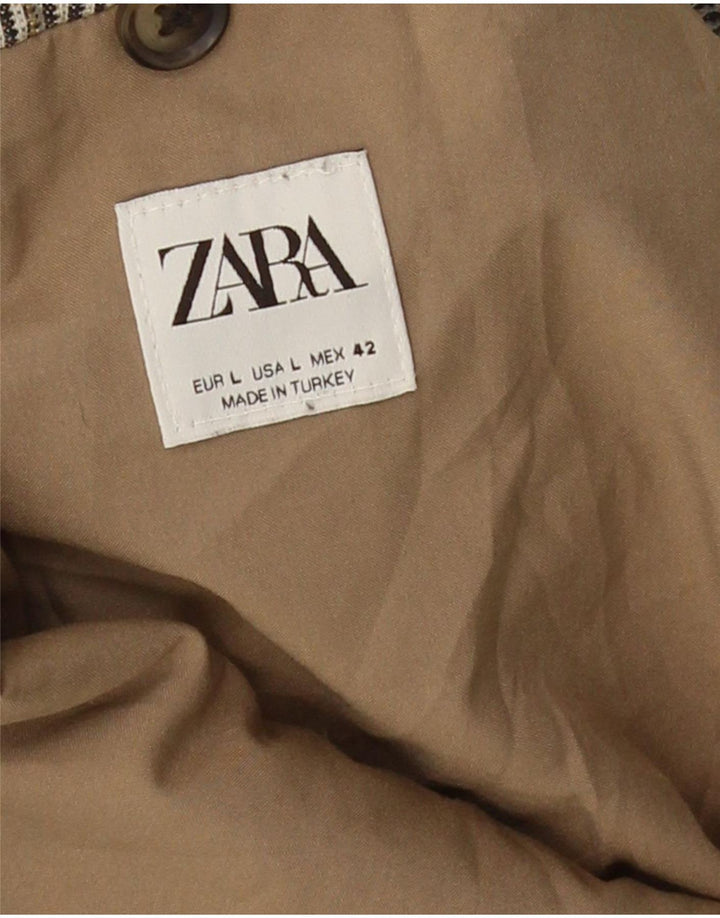 Zweireihiger Herren-Blazer von Zara, Gr. 40, groß, grau kariert