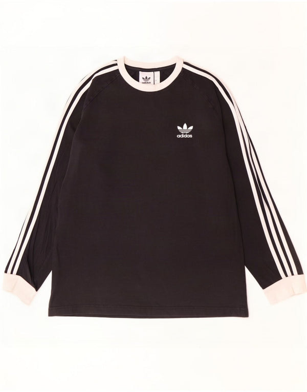 Adidas Herren Top Langarm Large Schwarz Baumwolle