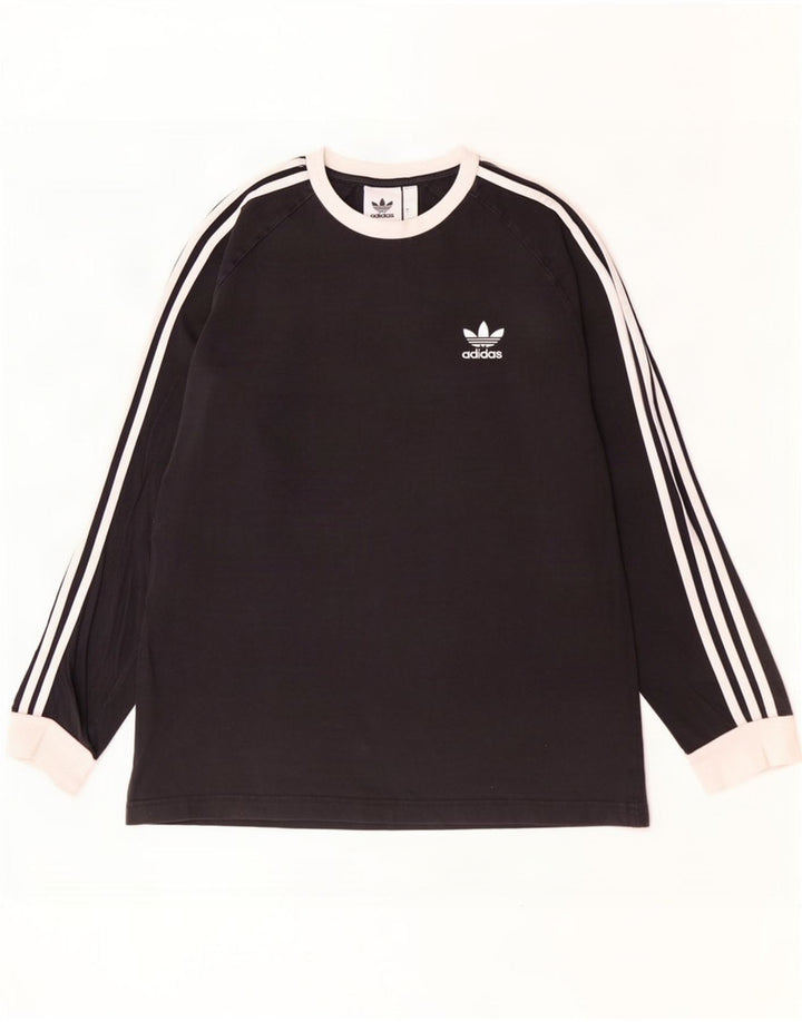 Adidas Herren Top Langarm Large Schwarz Baumwolle