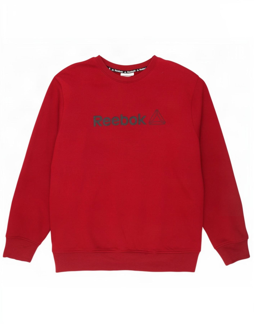 Reebok Herren Grafik-Sweatshirt-Pullover, groß, rote Baumwolle