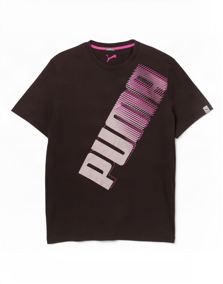 Puma Herren Grafik T-Shirt Top 2XL Schwarz