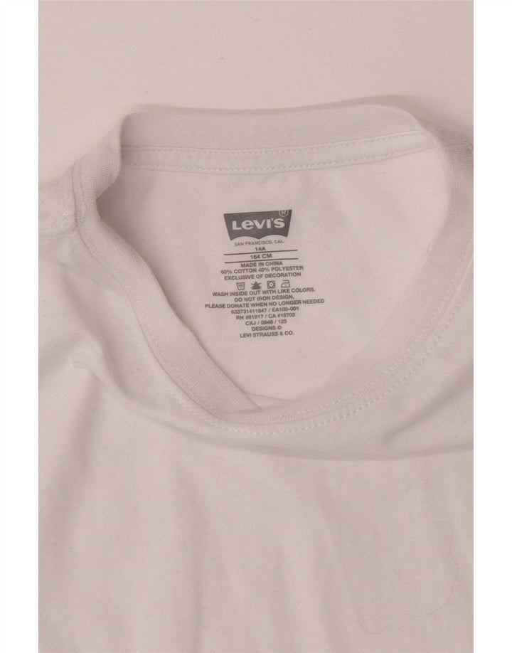 Levi's T-Shirt-Oberteil für Jungen, 13–14 Jahre, weiße Baumwolle