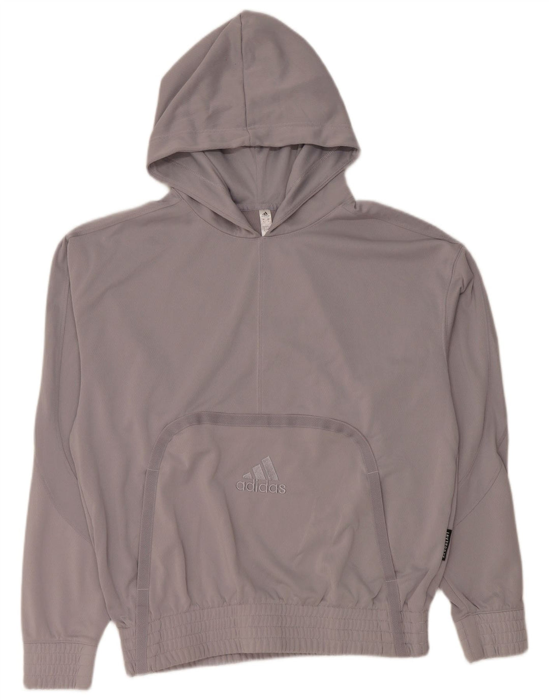 ADIDAS Mens Aeroready Hoodie Jumper Medium Grey Polyester