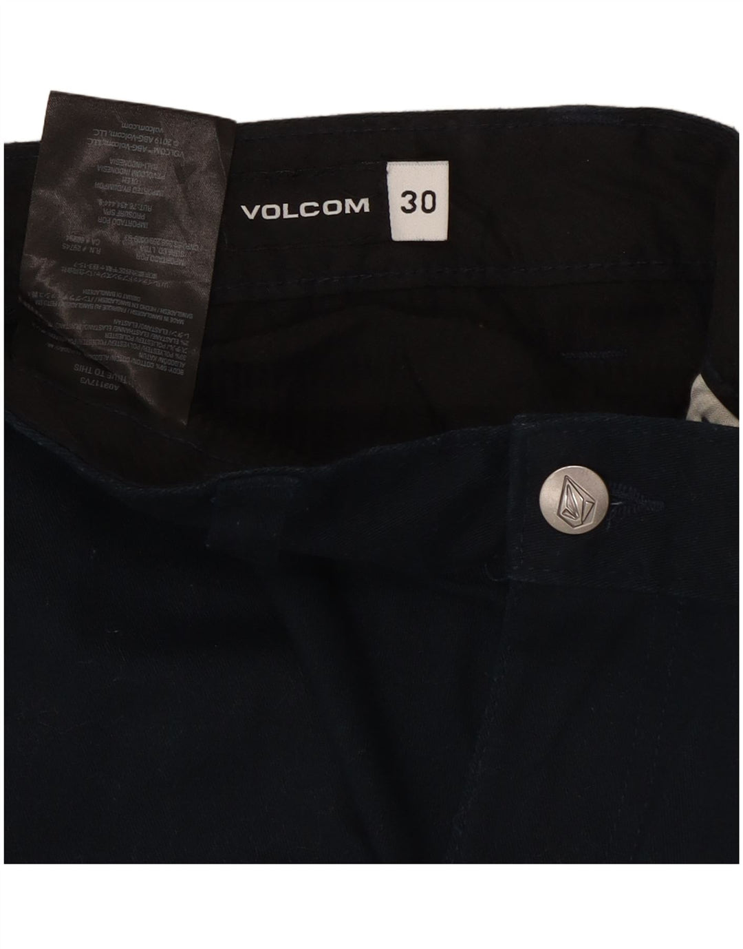 Volcom Herren-Chinoshorts W30, mittelmarineblaue Baumwolle