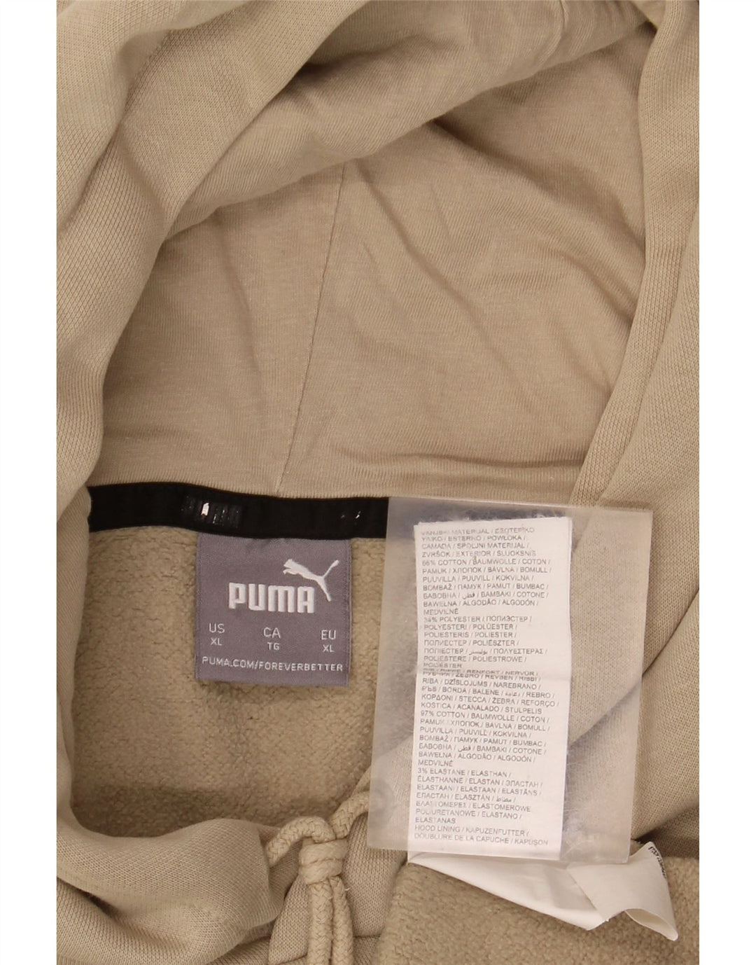 PUMA Herren Graphic Hoodie Pullover XL Beige Baumwolle