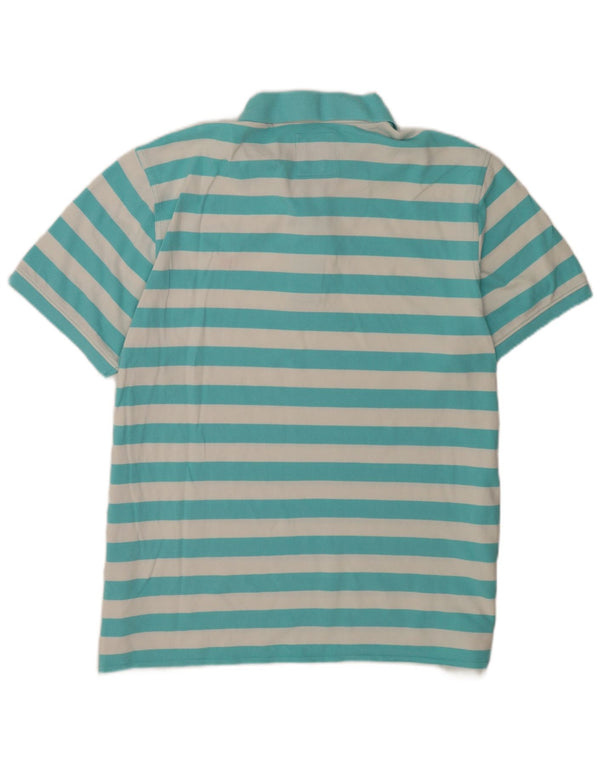 Crew Clothing Herren-Poloshirt, 2XL, türkis, gestreift, Baumwolle