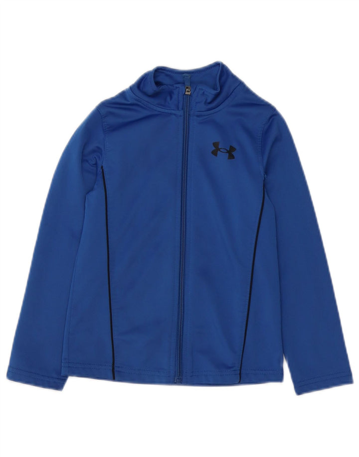Under Armour Jungen-Trainingsanzug-Top-Jacke, 4–5 Jahre, blaues Polyester