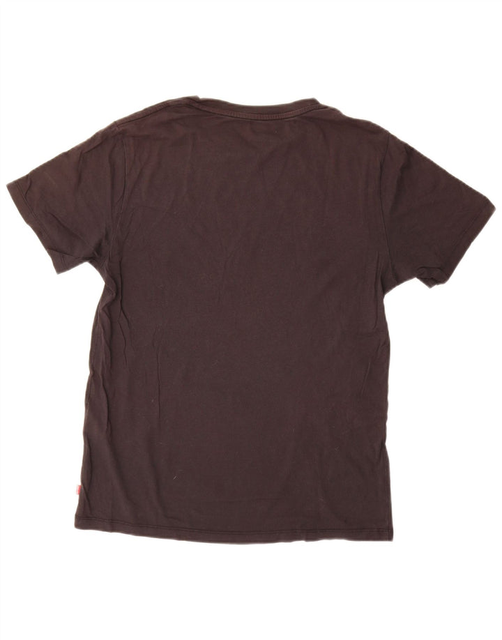 Levi's Damen-T-Shirt in Übergröße mit Grafik, Gr. 10, Größe S, Schwarz, Baumwolle