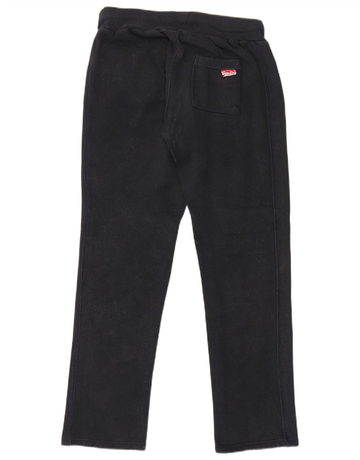 Superdry Damen-Trainingshose mit Grafik, UK 14, mittelschwarz, Baumwolle