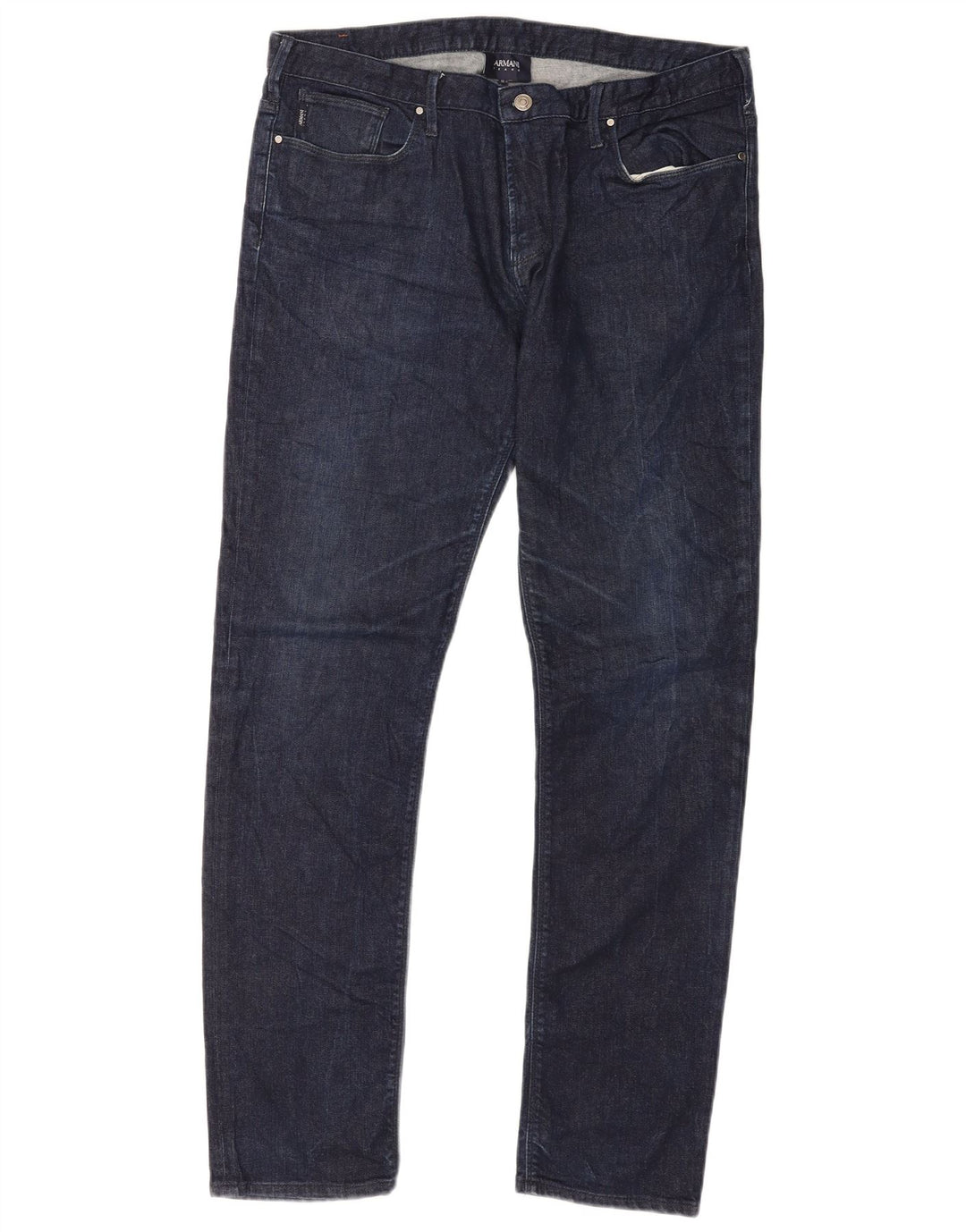 Armani Herren Slim Jeans W36 L34 Marineblaue Baumwolle