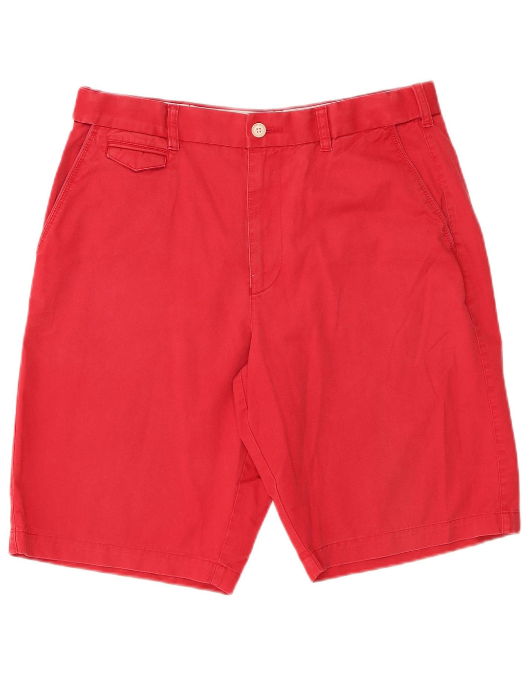 Marks & Spencer Herren-Chinoshorts, W34, Größe L, Rot, Baumwolle