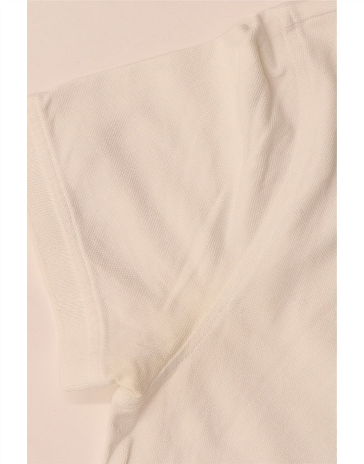 Tommy Hilfiger Herren-Poloshirt mit normaler Passform, kleine Größe, weiße Baumwolle