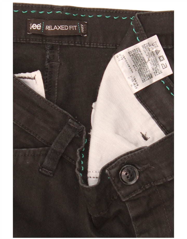 Lee Damen US14 W36 L31 Schwarze Baumwolle