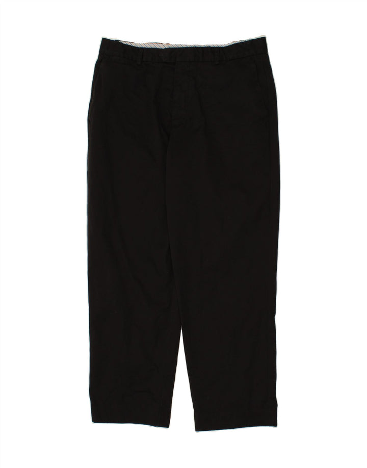 IZOD Mens Straight Suit Trousers W36 L29 Black Cotton Vintage Izod and Second-Hand Izod from Messina Hembry 