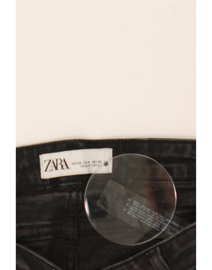 Zara Damen Schlagjeans EU 40 Medium W30 L30 Schwarze Baumwolle