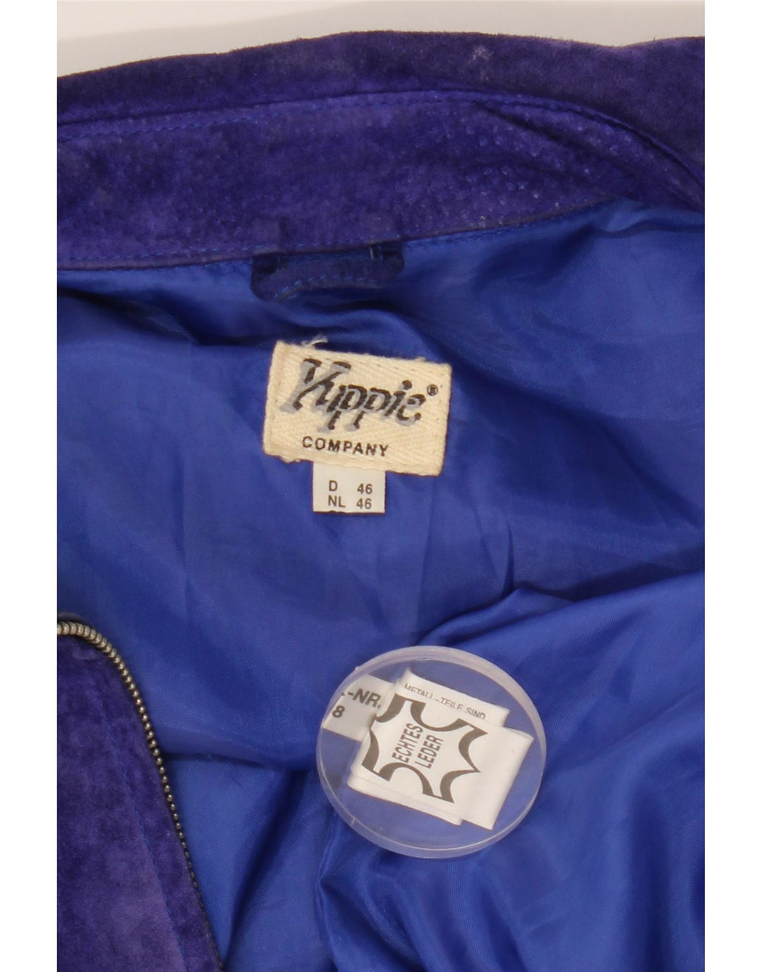 YUPPIE Damen Wildlederjacke EU 46 XL Lila Leder