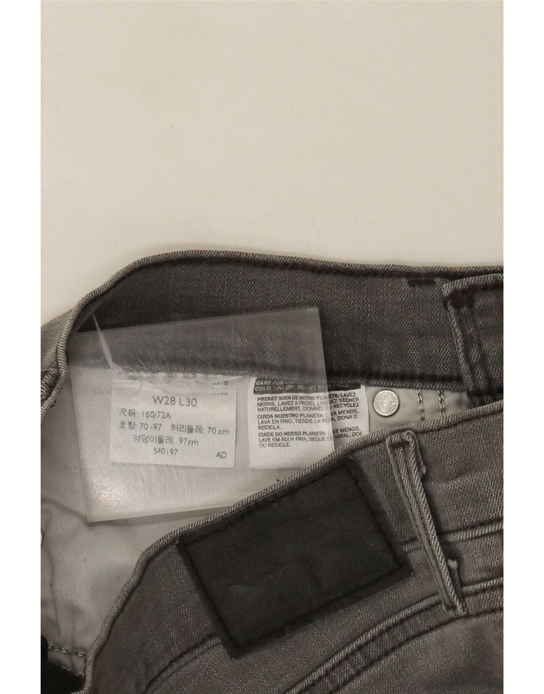 Levi's Damen 311 Shaping Skinny Jeans W28 L30 Grau