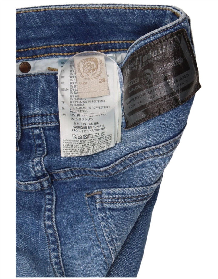 Diesel Damen Slim Jeans W28 L32 Blaue Baumwolle