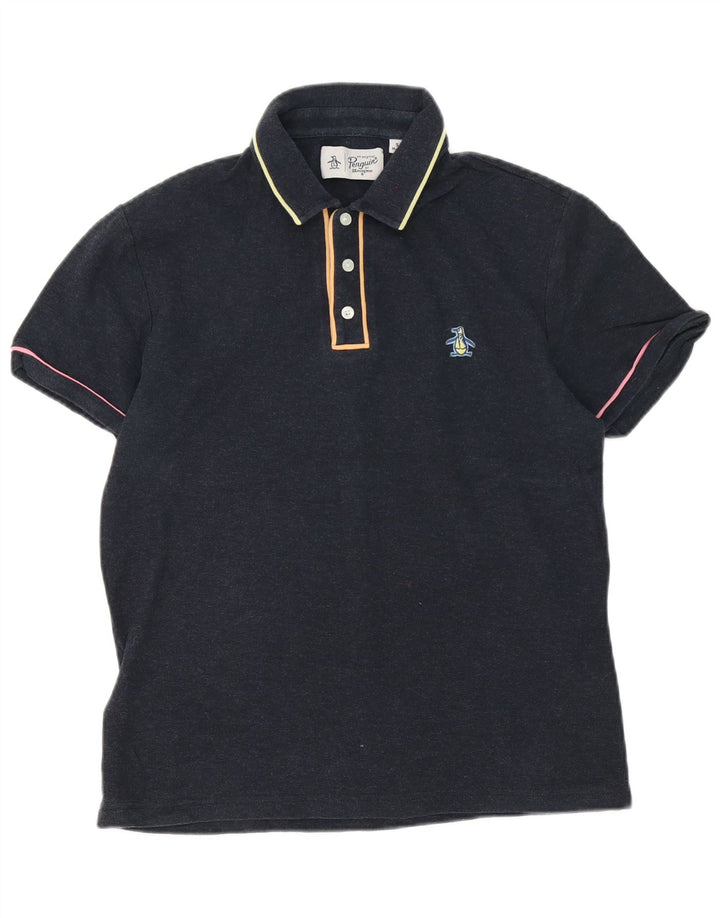 Penguin Herren-Poloshirt, Größe S, Grau, Baumwolle