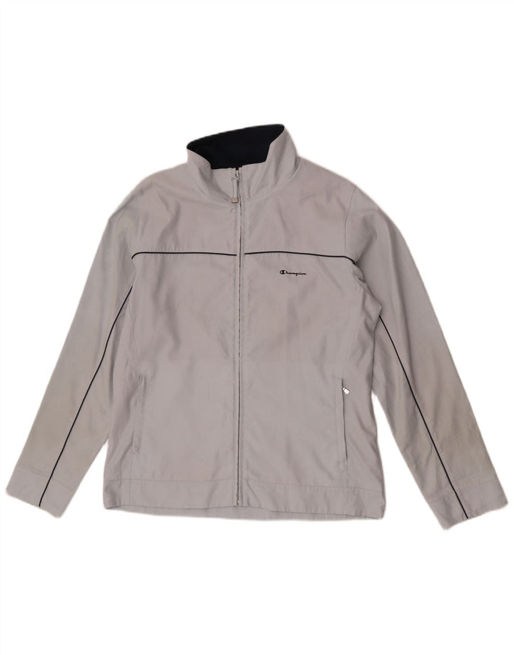 Champion Damen-Trainingsanzugoberteil, UK-Größe 46, Größe L, grau, Polyester
