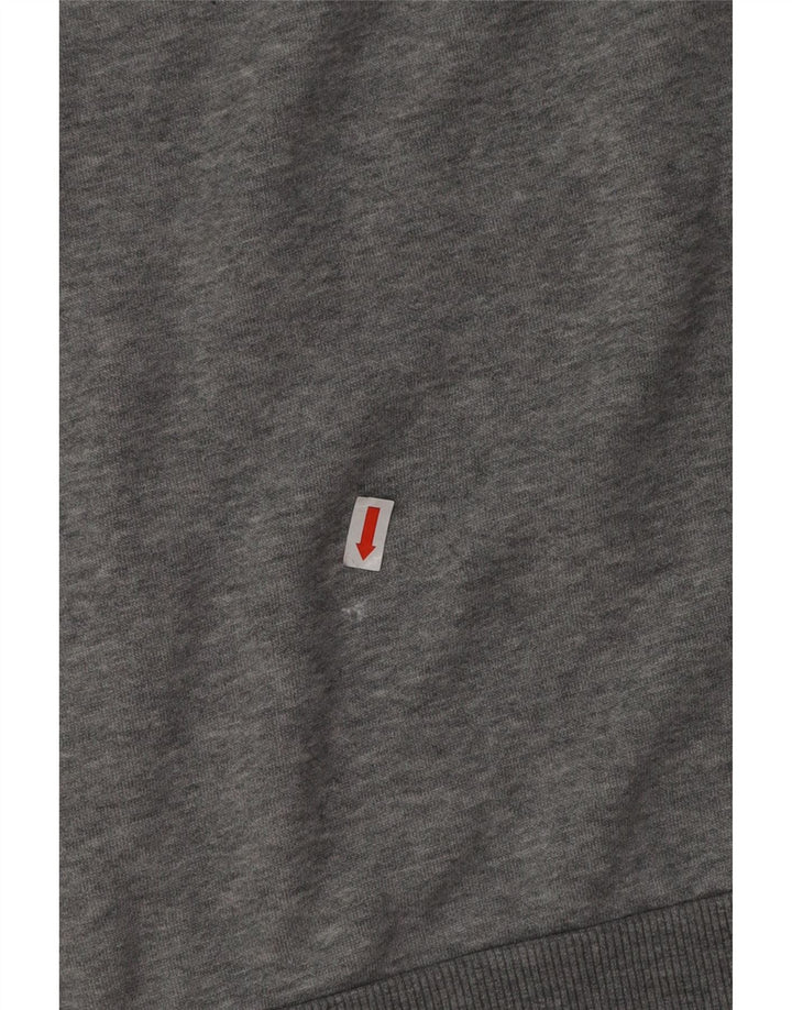 PUMA Herren Graphic Hoodie Pullover Große graue Baumwolle