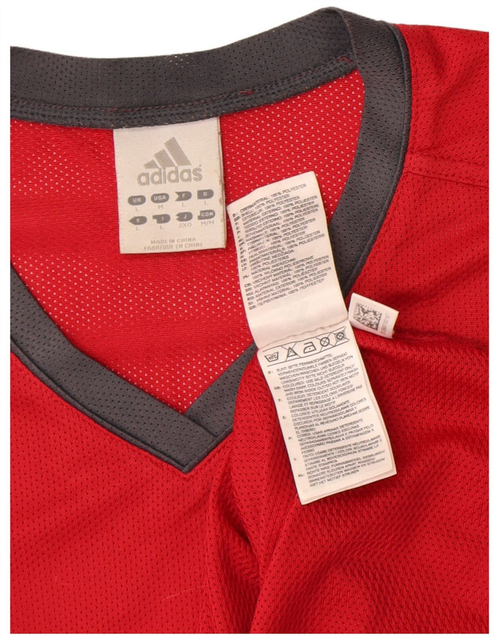 Adidas Herren Graphic Vest Top Großes rotes Polyester