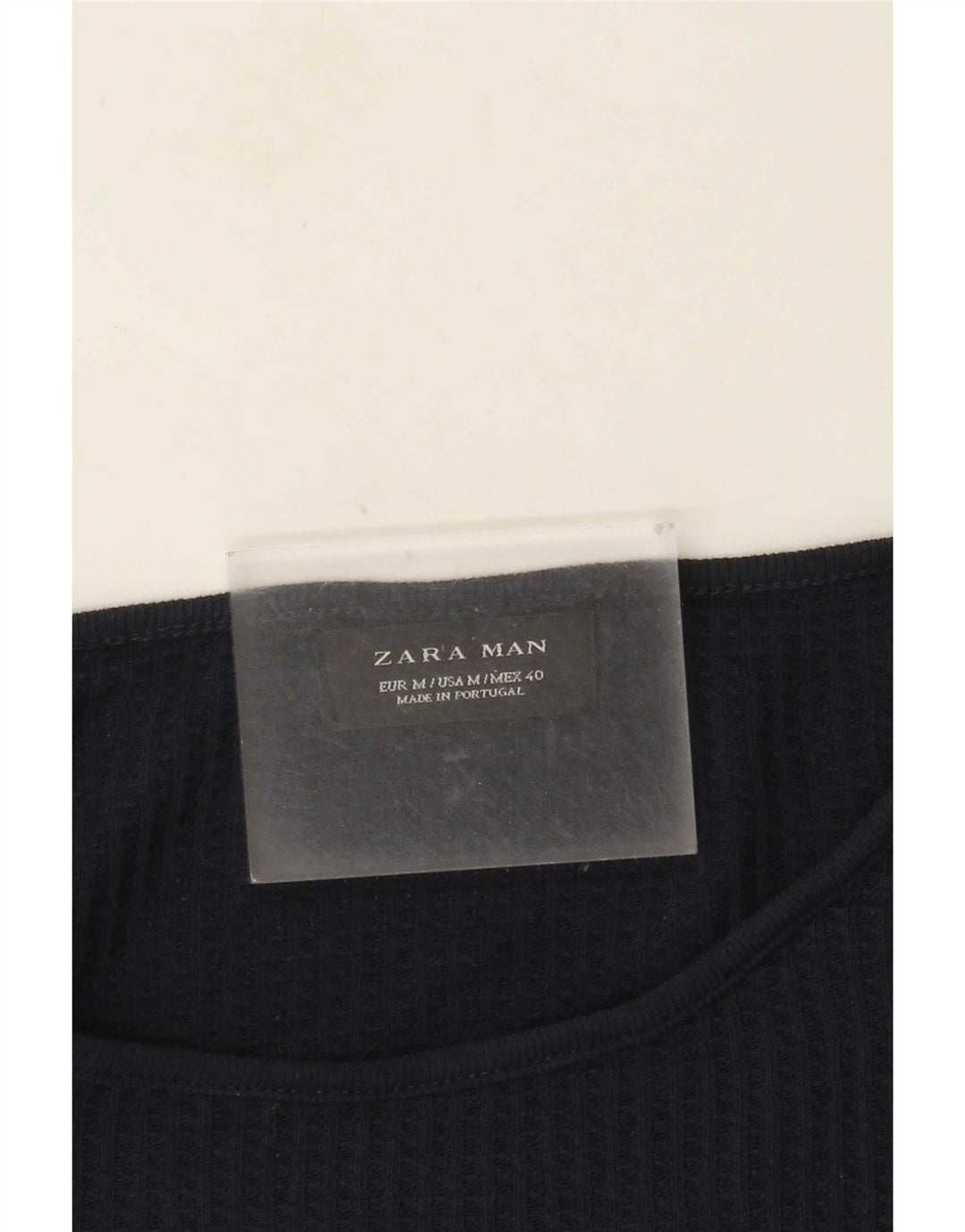 Zara Herren-Pullover mit U-Boot-Ausschnitt, mittelgroß, Marineblau