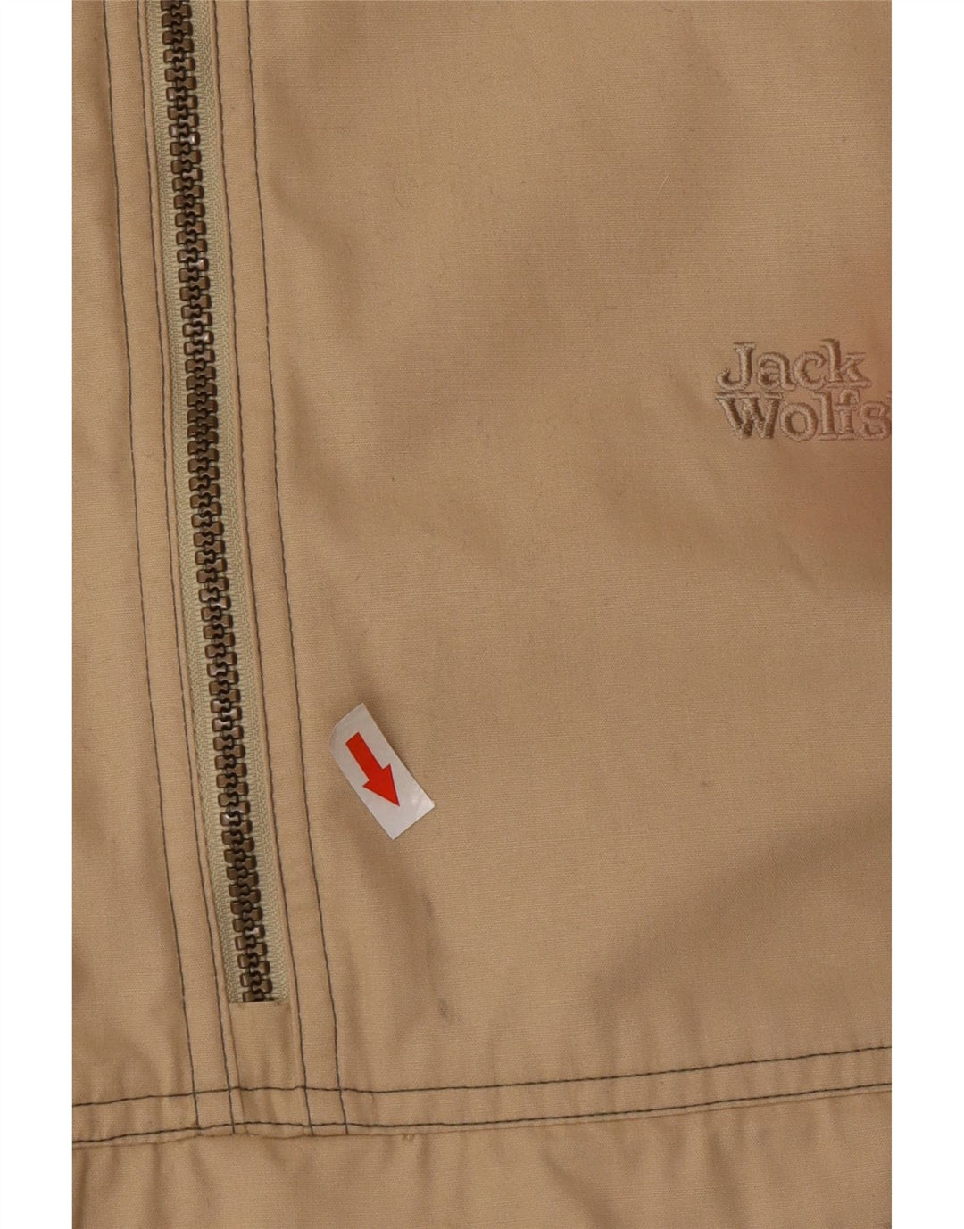 Jack Wolfskin Herren Anorakjacke mit Kapuze UK 44 2XL Beige Polyester