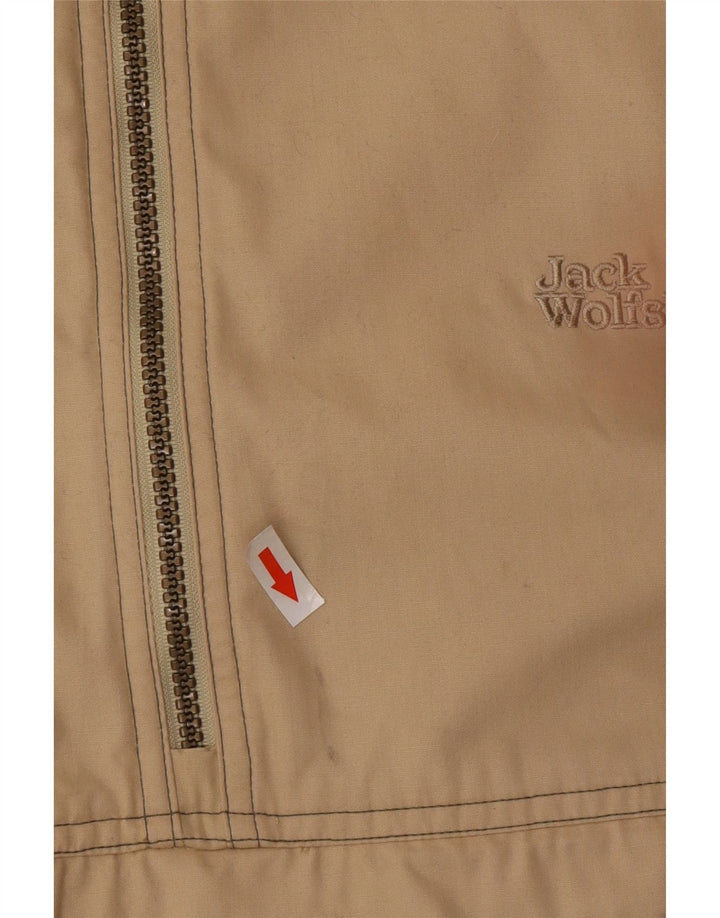 Jack Wolfskin Herren Anorakjacke mit Kapuze UK 44 2XL Beige Polyester