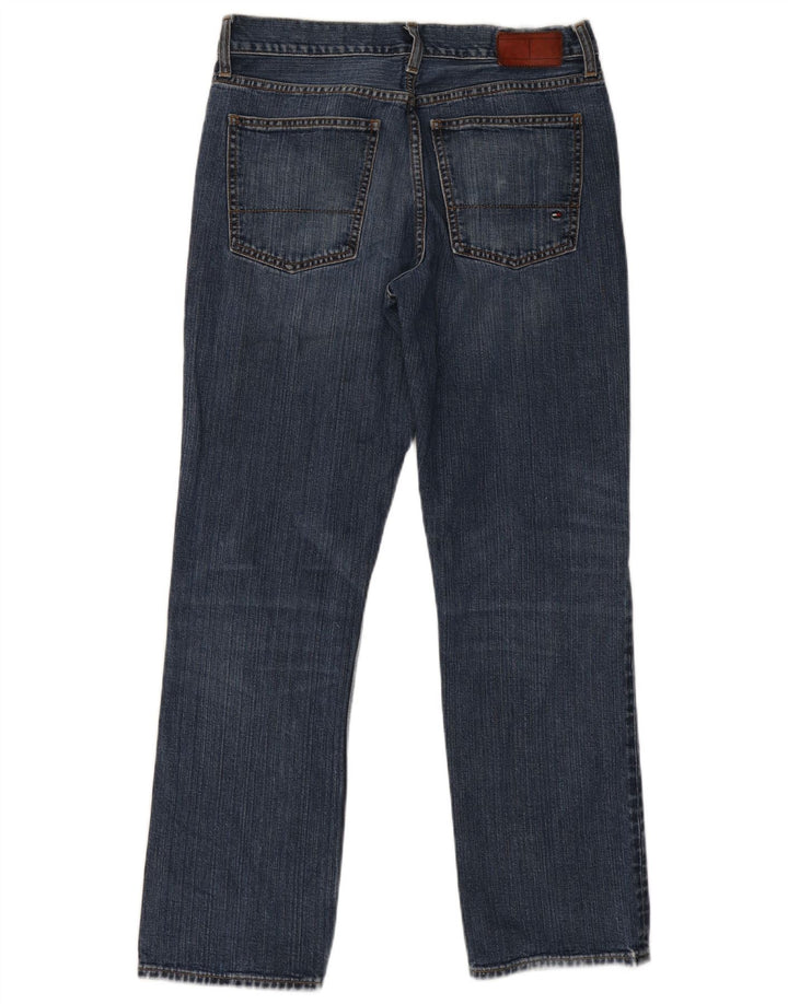 Tommy Hilfiger Damen Straight Jeans W32 L30 Blaue Baumwolle
