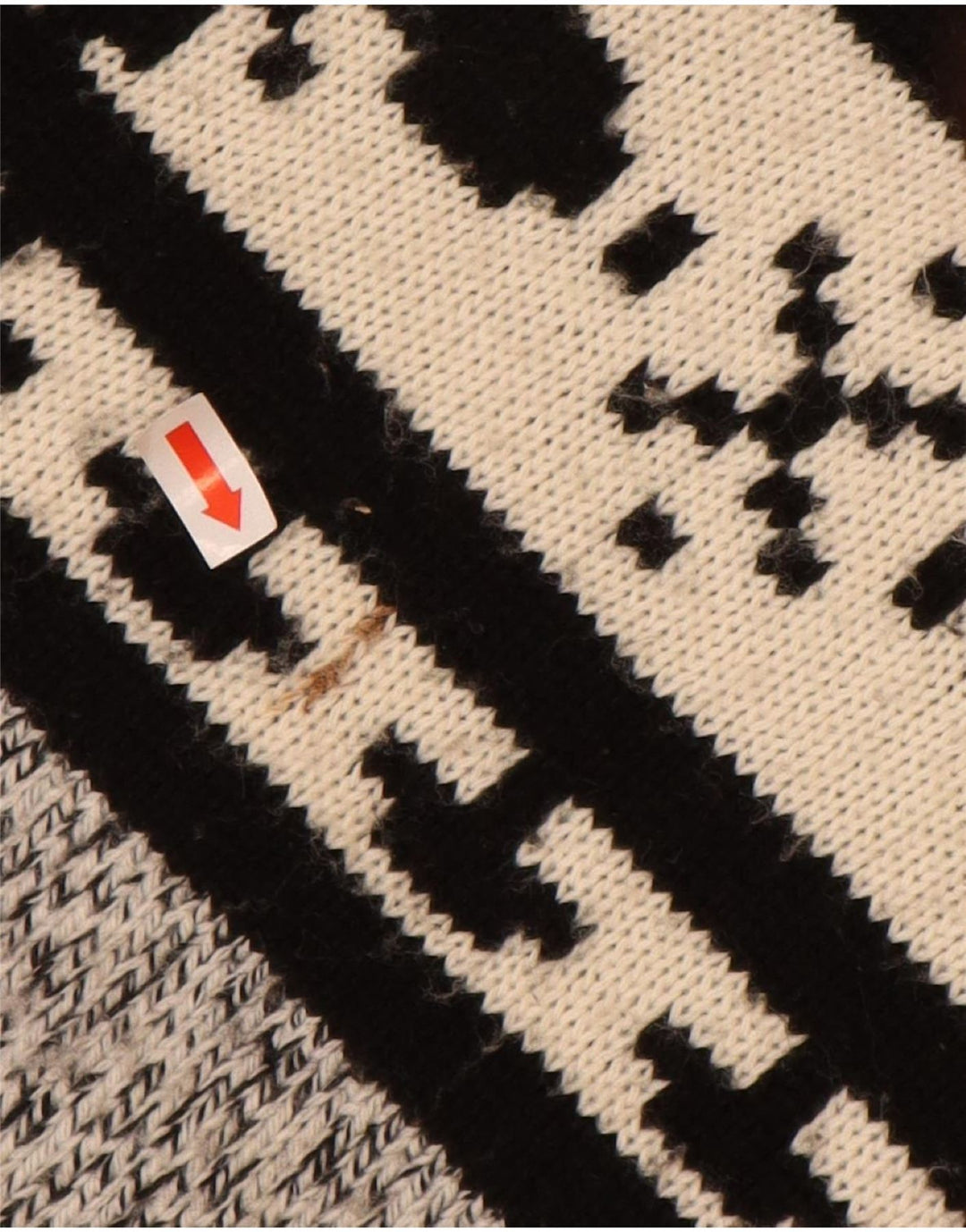 VINTAGE Herren Rollkragenpullover Pullover 2XL Grau Fair Isle Acryl