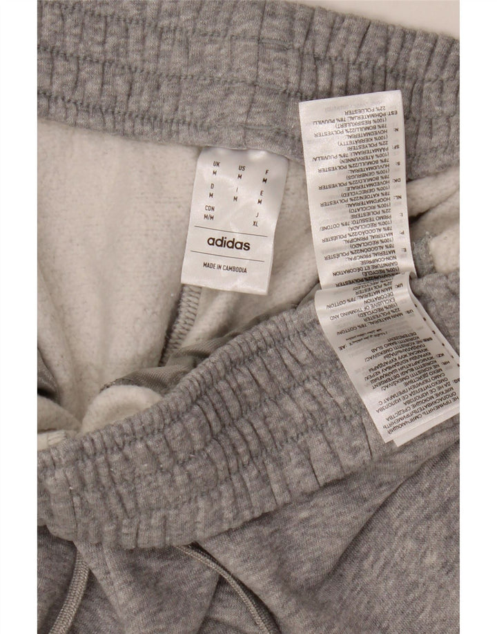 ADIDAS Damen Trainingshose Jogger UK 14 Mittelgraue Baumwolle