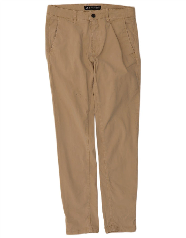 Zara Slim Chino-Hose für Herren, EU 40, M, W31, L29, Beige
