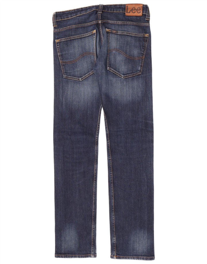 Lee Herren Powell Slim Jeans W32 L34 Marineblau Baumwolle