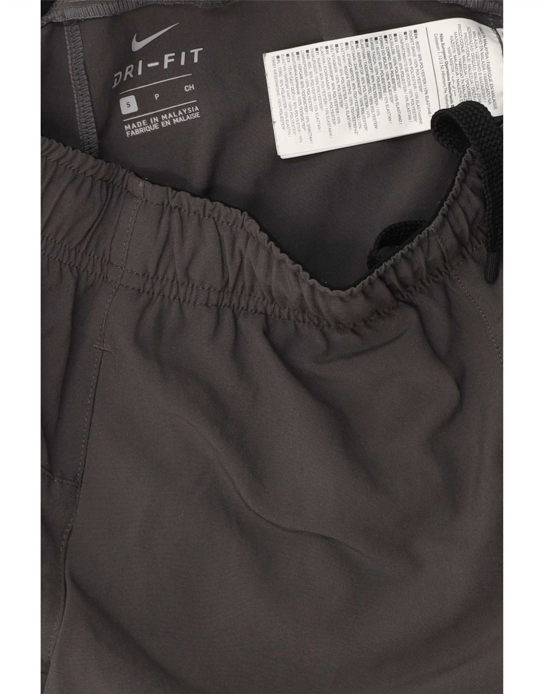 Nike Herren Dri Fit Sportshorts, klein, graues Farbblock-Polyester