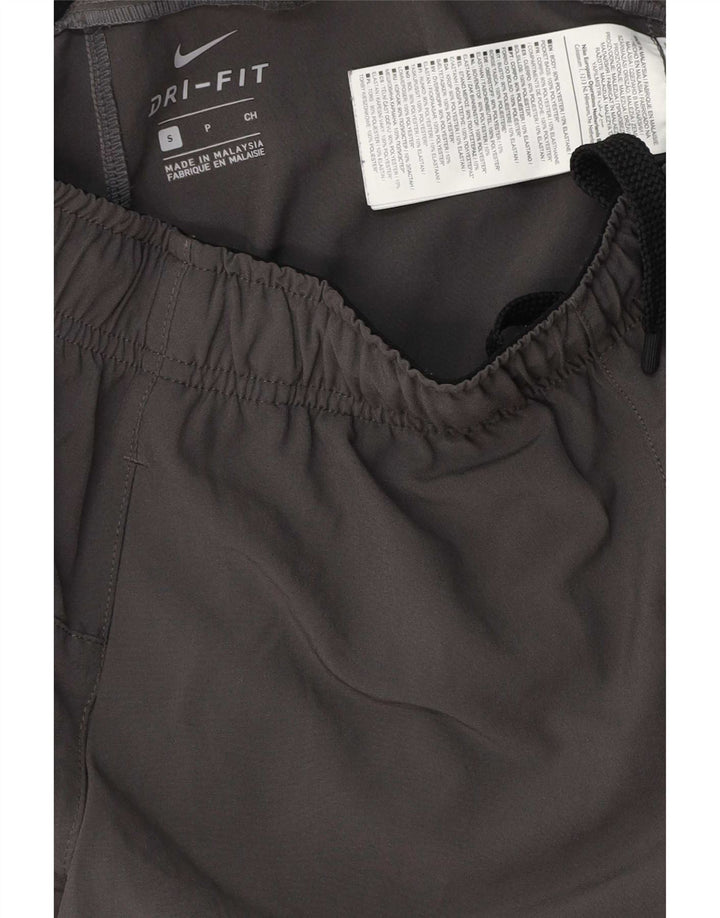Nike Herren Dri Fit Sportshorts, klein, graues Farbblock-Polyester