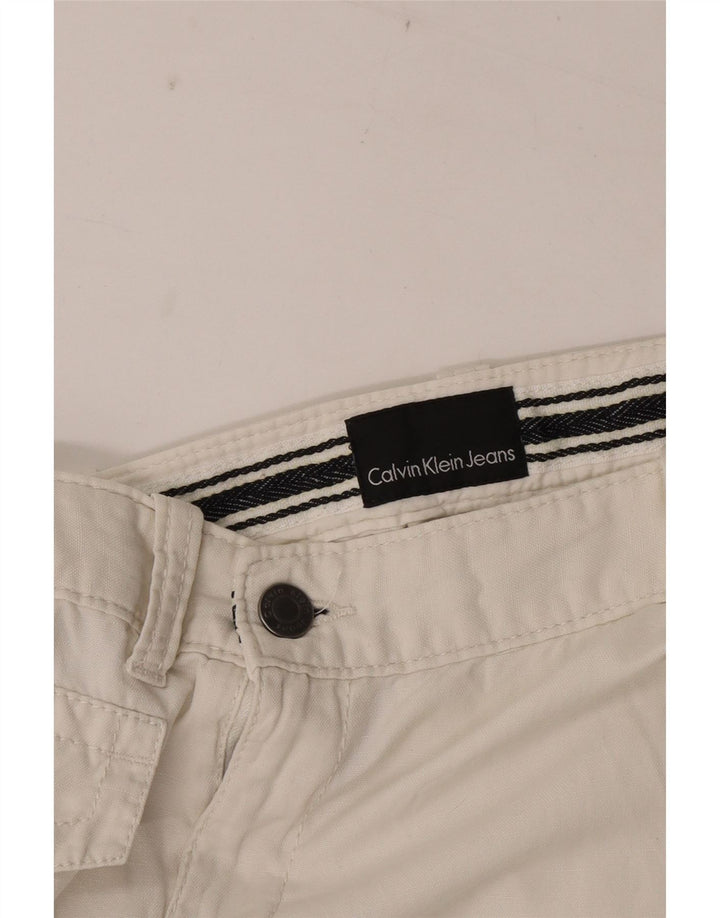 Calvin Klein Damen Cargorock W30 Mittelweiß