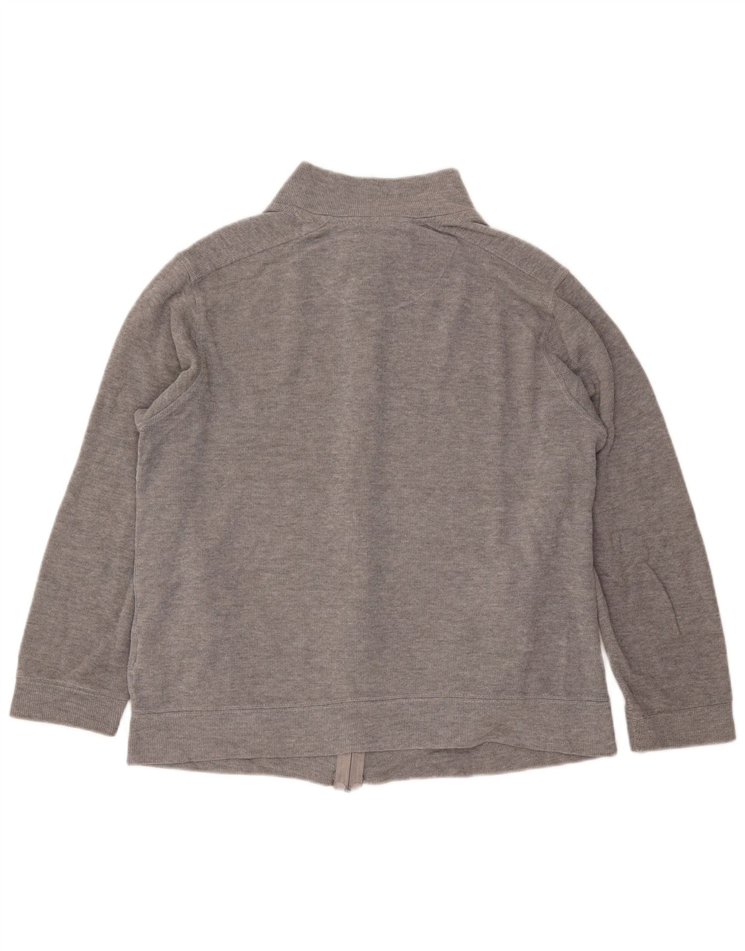 PIERRE CARDIN Damen-Trainingsanzug-Oberteiljacke UK 16 Große graue Baumwolle