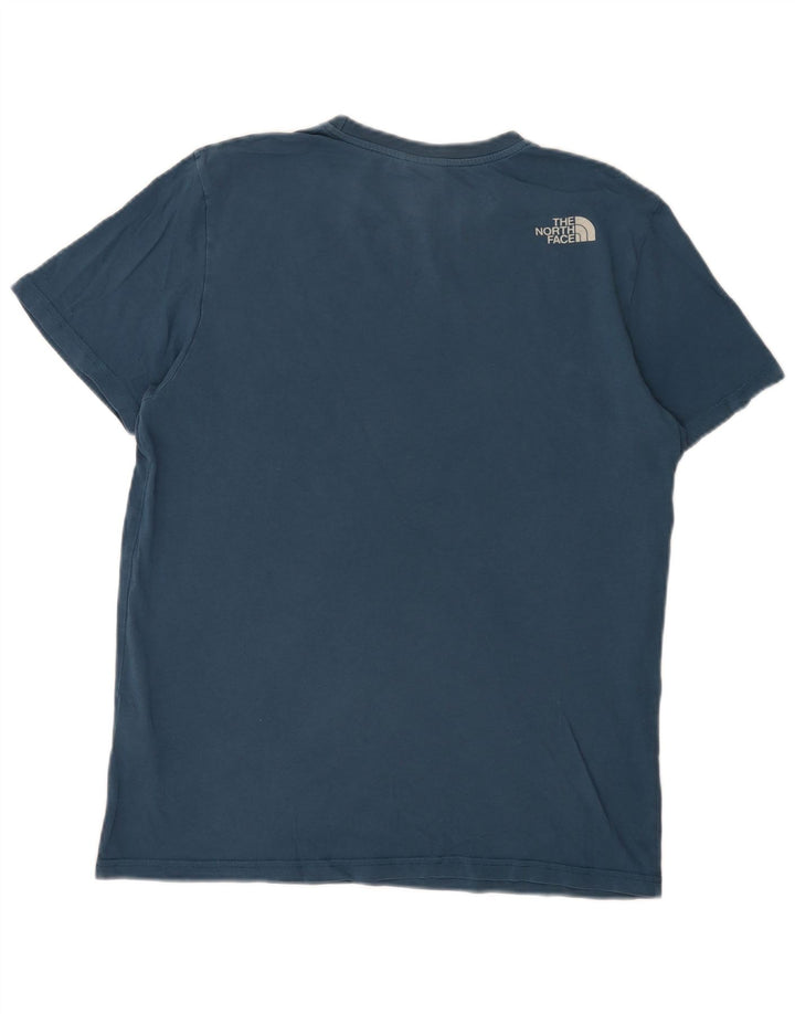 The North Face Herren-T-Shirt mit Grafik, mittelblaue Baumwolle