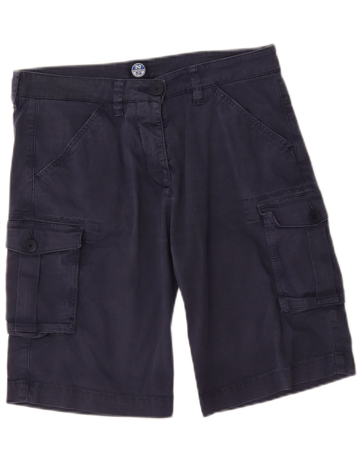 North Sails Damen Cargoshorts EU 42 Medium W28 Marineblaue Baumwolle