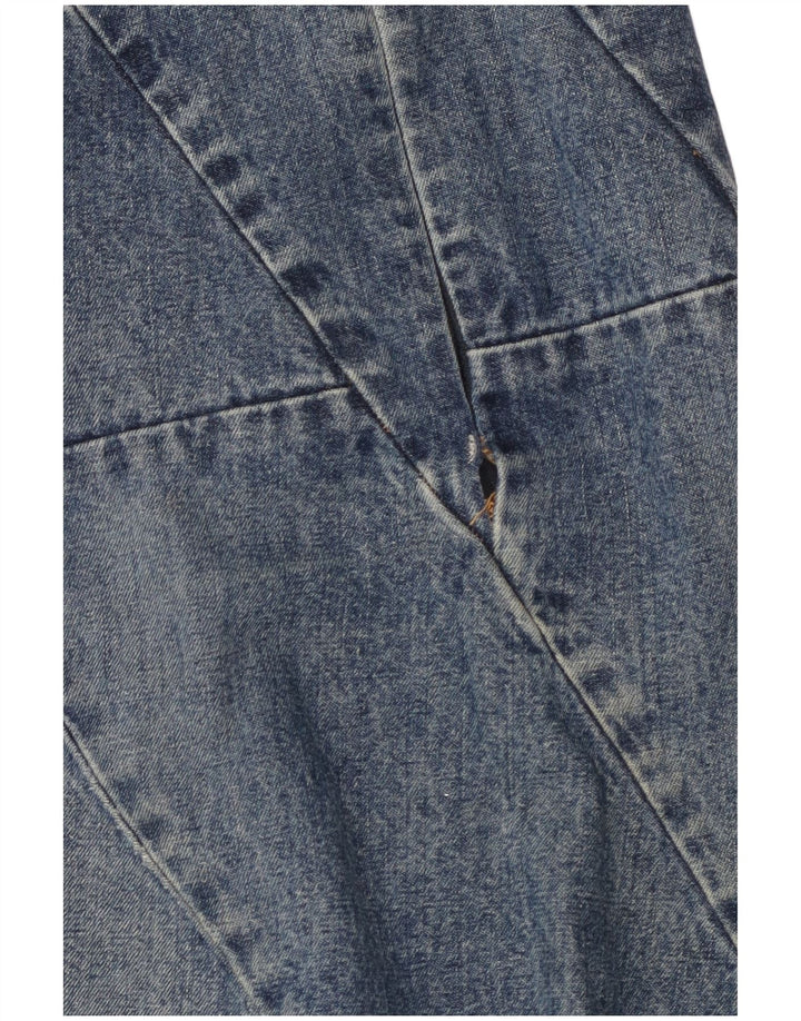 Nautica Damen Jeansrock US 6 Medium W30 Blaue Baumwolle